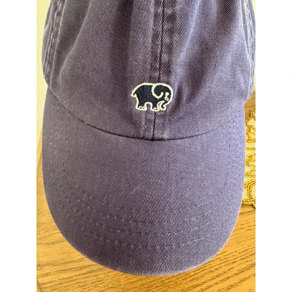 Elephant Logo Navy‎ Blue Baseball Cap Casual Everyday Adjustable Hat